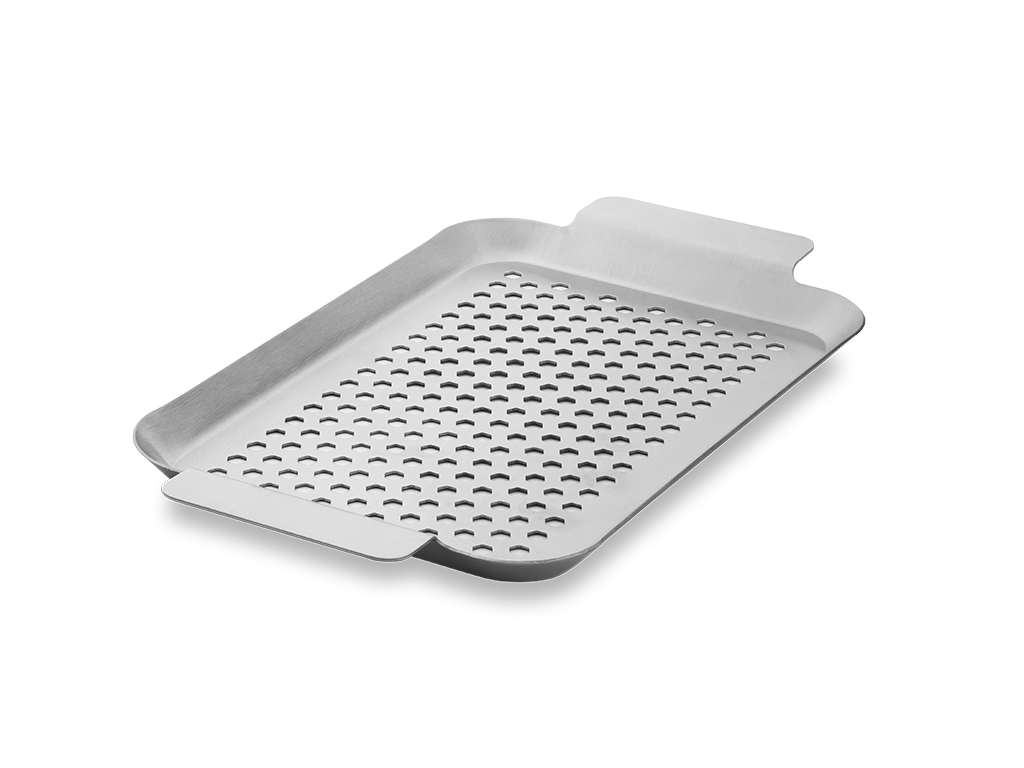 BBQ-SCHALE AUS EDELSTAHL 33×18 CM - 1