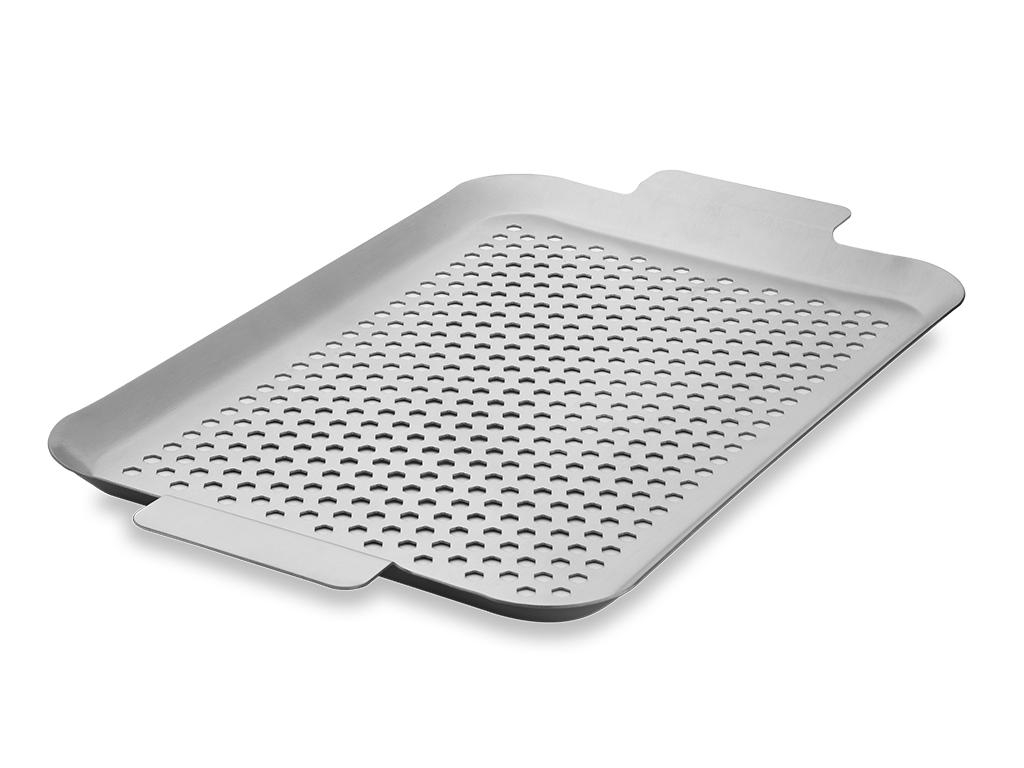 BBQ-SCHALE AUS EDELSTAHL 43×25 CM - 1