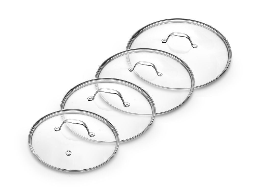 GLASDECKEL-SET 24/26/28/30 CM – 4-TEILIG - 1