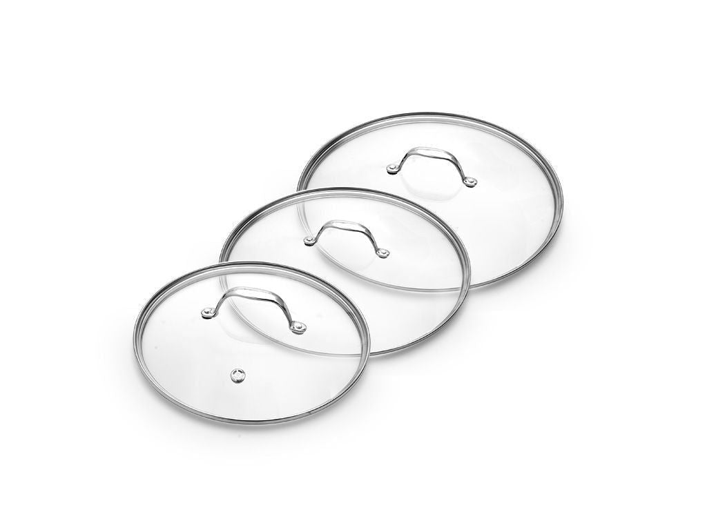 GLASDECKEL-SET 24/26/28 CM – 3-TEILIG - 1