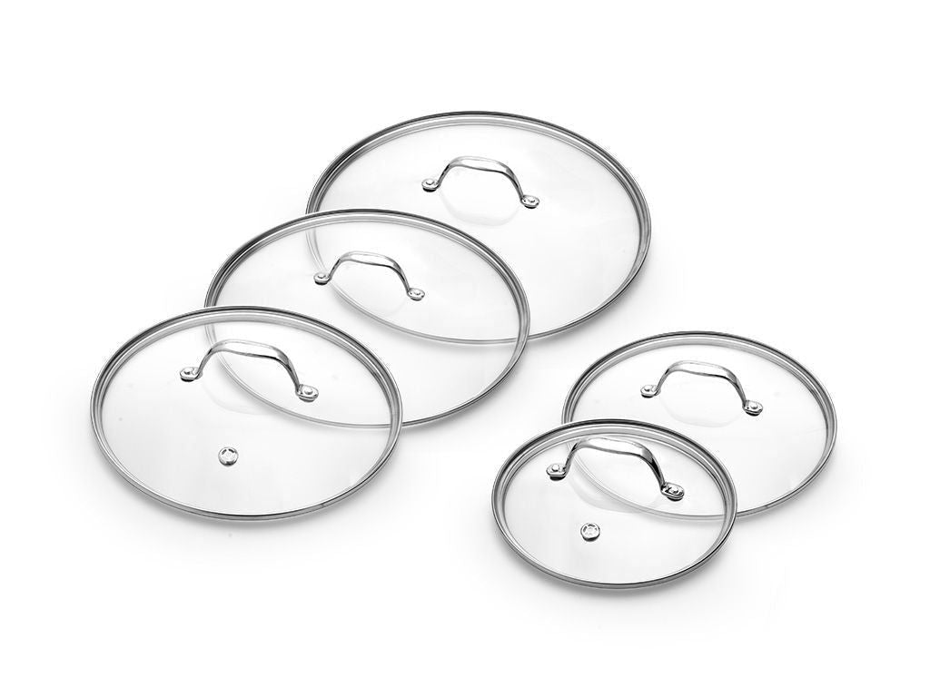 GLASDECKEL-SET 20/24/26/28/ 30 CM – 5-TEILIG - 1