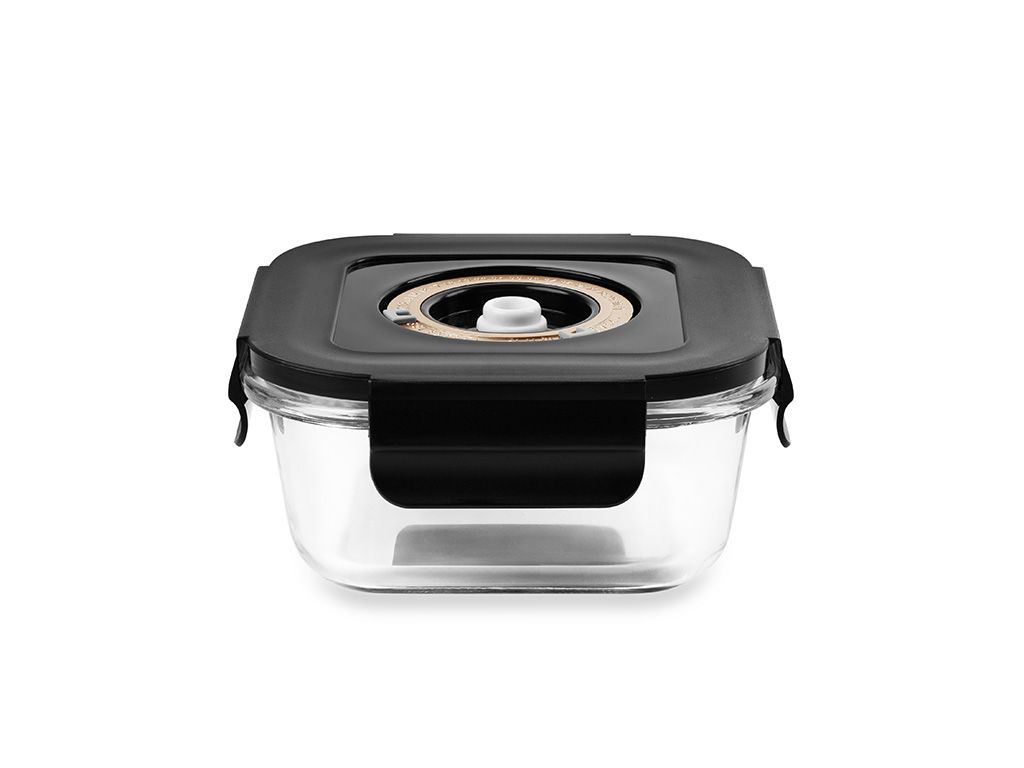 QUADRATISCHER VACUUM-GLASBEHÄLTER – 525ML - 1